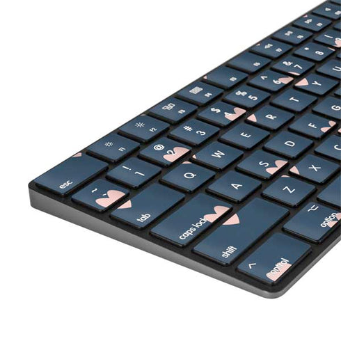 Blue and Pink Hearts Magic Keyboard with Numeric Keypad Skin