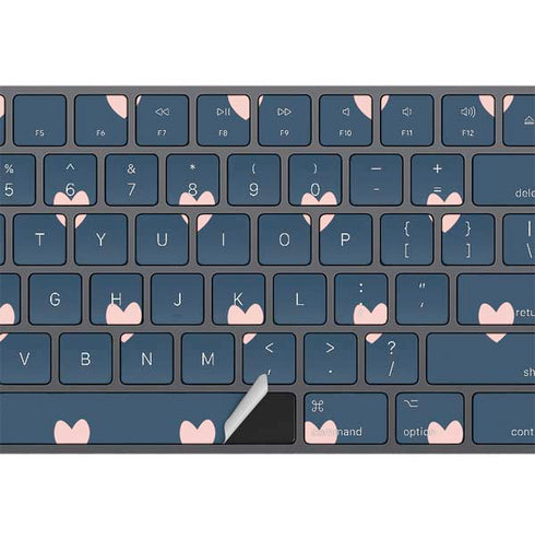 Blue and Pink Hearts Magic Keyboard with Numeric Keypad Skin