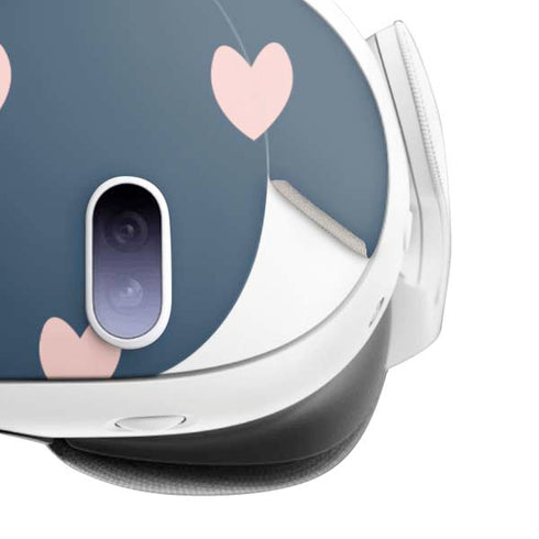 Blue and Pink Hearts Meta Quest 3 Skin