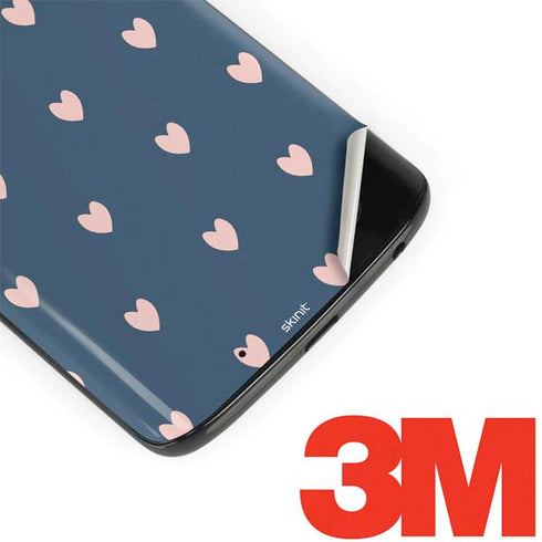 Blue and Pink Hearts Moto G6 Skin