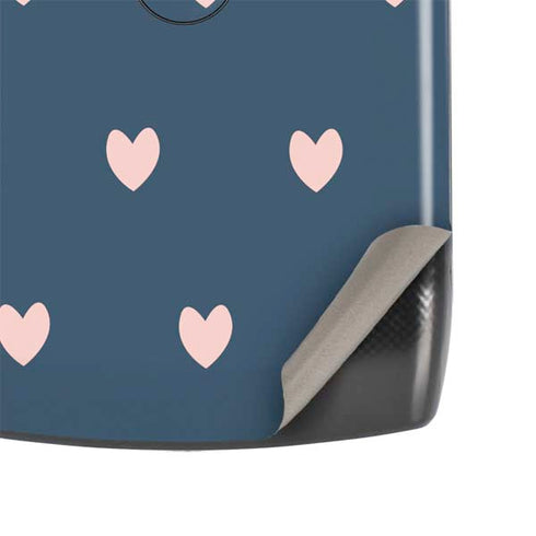Blue and Pink Hearts Motorola RAZR Skin