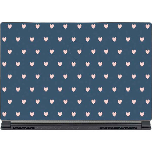 Blue and Pink Hearts MSI GS65 Stealth Laptop Skin