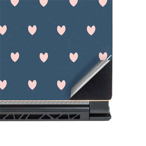 Blue and Pink Hearts MSI GS65 Stealth Laptop Skin