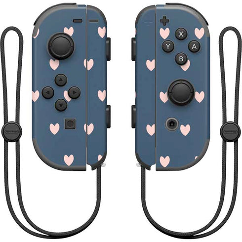 Blue and Pink Hearts Nintendo Joy-Con (L/R) Controller Skin