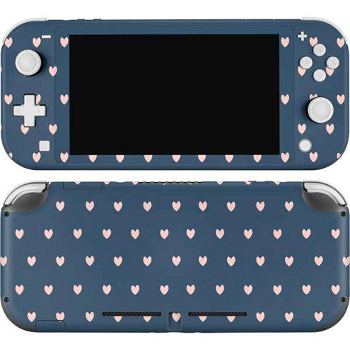 Blue and Pink Hearts Nintendo Switch Lite Skin