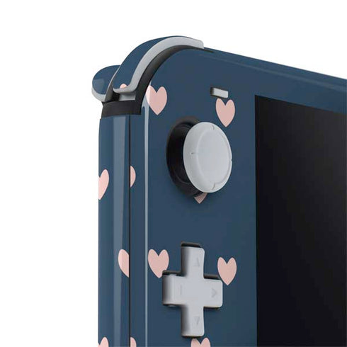 Blue and Pink Hearts Nintendo Switch Lite Skin