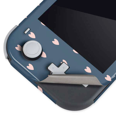 Blue and Pink Hearts Nintendo Switch Lite Skin