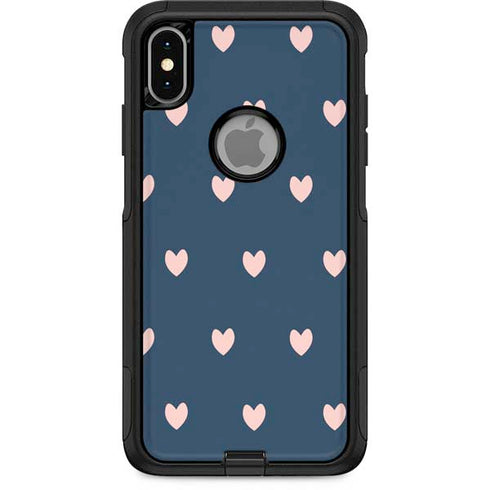 Blue and Pink Hearts Otterbox Commuter iPhone Skin