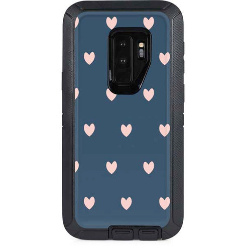 Blue and Pink Hearts Otterbox Defender Galaxy Skin