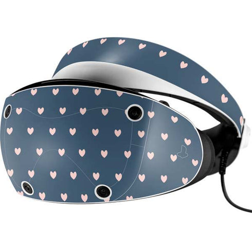 Blue and Pink Hearts PlayStation VR2 Skin
