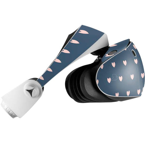 Blue and Pink Hearts PlayStation VR2 Skin