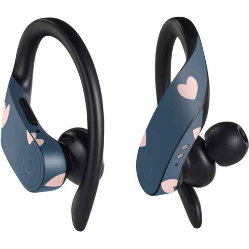 Blue and Pink Hearts PowerBeats Pro Skin