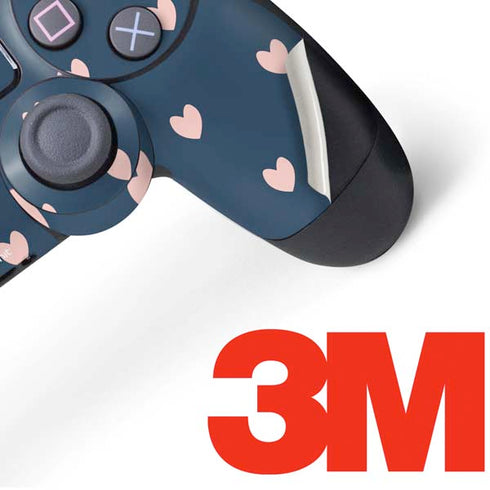 Blue and Pink Hearts PS4 Controller Skin