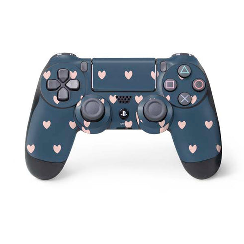 Blue and Pink Hearts PS4 Controller Skin