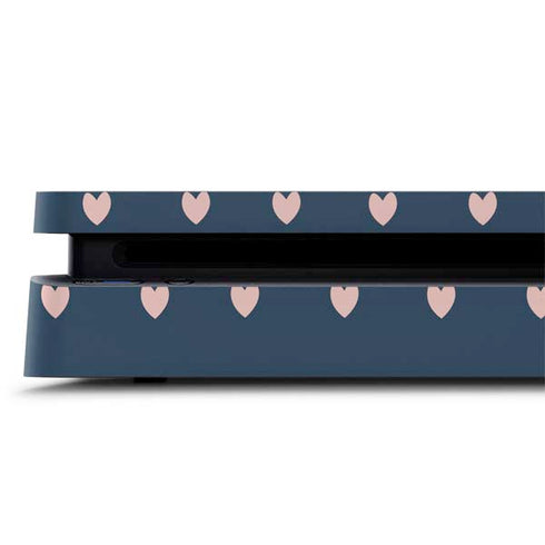 Blue and Pink Hearts PS4 Slim Skin