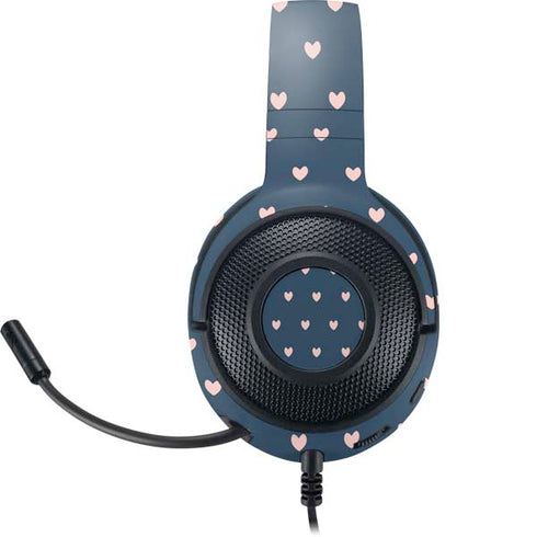 Blue and Pink Hearts Razer Kraken X Skin