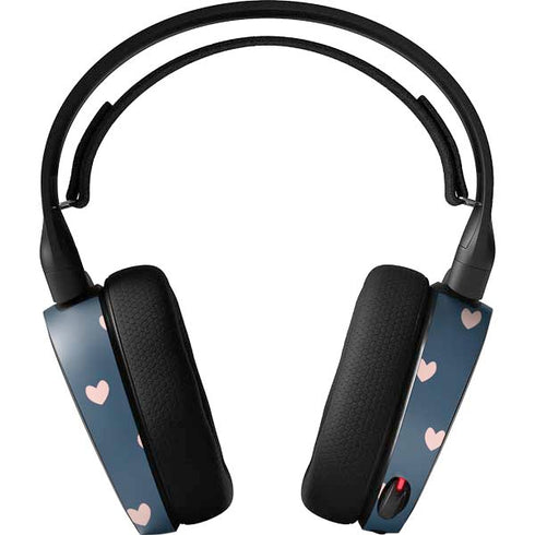 Blue and Pink Hearts SteelSeries Arctis 3 Skin