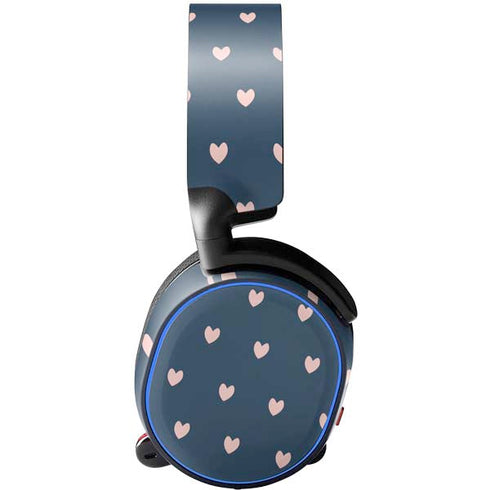 Blue and Pink Hearts SteelSeries Arctis 5 Skin