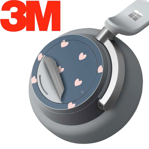 Blue and Pink Hearts Surface Headphones Skin