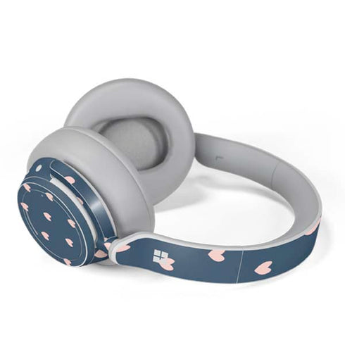 Blue and Pink Hearts Surface Headphones Skin