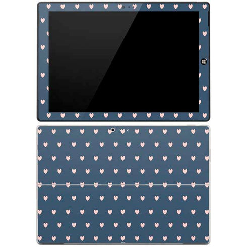 Blue and Pink Hearts Surface Pro 3 Skin