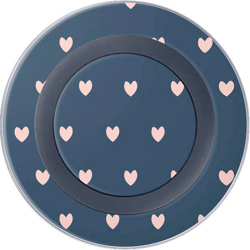 Blue and Pink Hearts Wireless Charger Skin