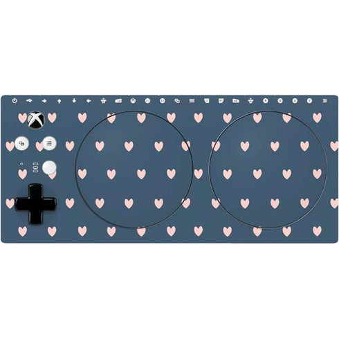 Blue and Pink Hearts Xbox Adaptive Controller Skin