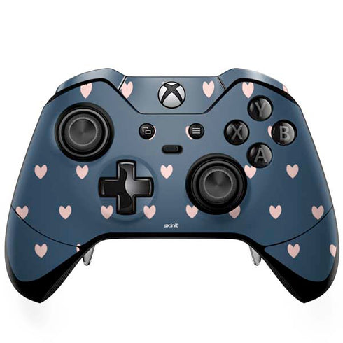 Blue and Pink Hearts Xbox One Elite Controller Skin