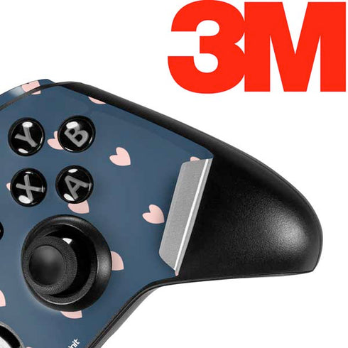 Blue and Pink Hearts Xbox One Elite Controller Skin
