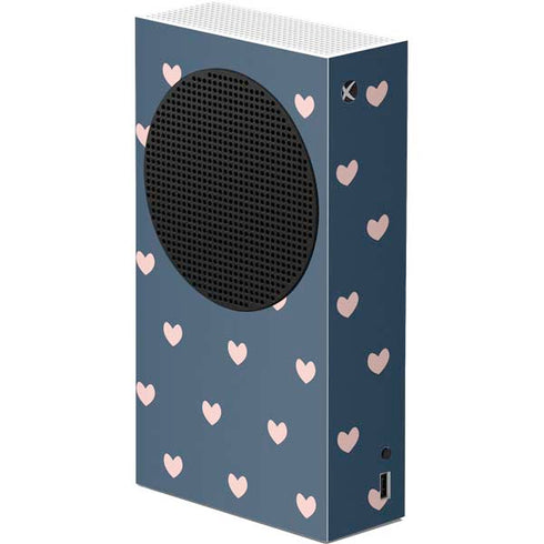 Blue and Pink Hearts Xbox Series S Console Skin