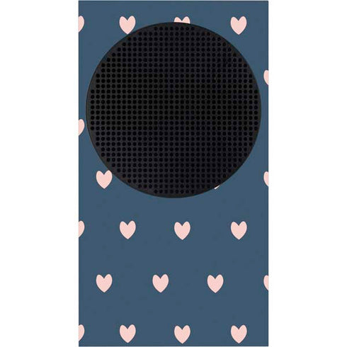Blue and Pink Hearts Xbox Series S Console Skin