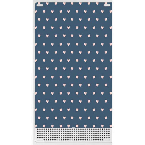 Blue and Pink Hearts Xbox Series S Console Skin