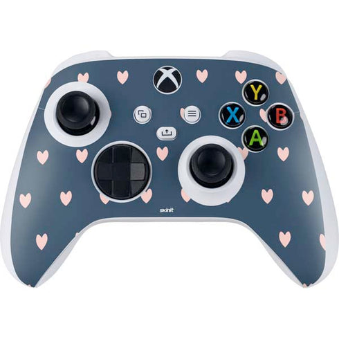Blue and Pink Hearts Xbox Series S Controller Skin