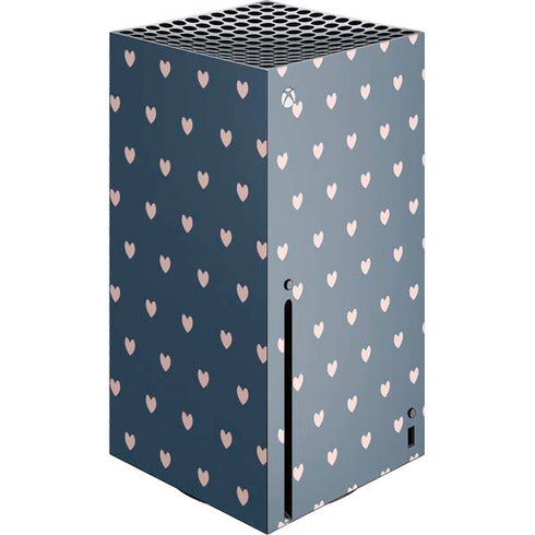 Blue and Pink Hearts Xbox Series X Console Skin