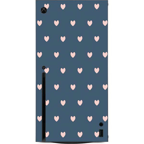 Blue and Pink Hearts Xbox Series X Console Skin