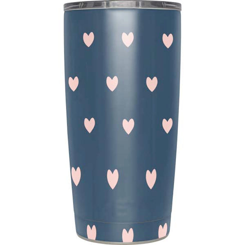 Blue and Pink Hearts Yeti 20oz Tumbler Skin