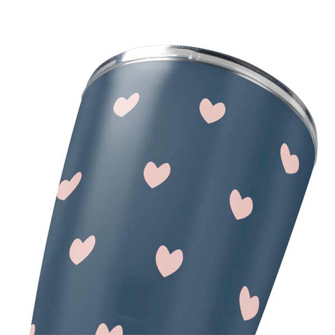 Blue and Pink Hearts Yeti 20oz Tumbler Skin