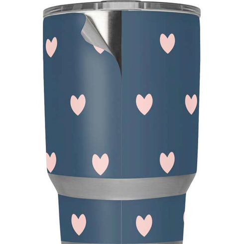 Blue and Pink Hearts Yeti 20oz Tumbler Skin