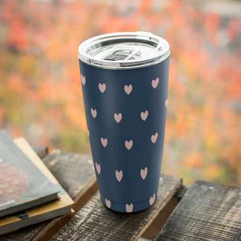 Blue and Pink Hearts Yeti 20oz Tumbler Skin