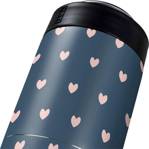 Blue and Pink Hearts Yeti Colster Can Insulator Skin