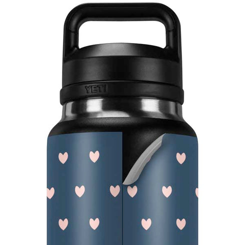 Blue and Pink Hearts YETI Rambler 36oz Bottle Skin