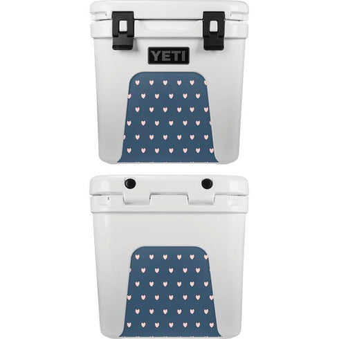 Blue and Pink Hearts YETI Roadie 24 Hard Cooler Skin