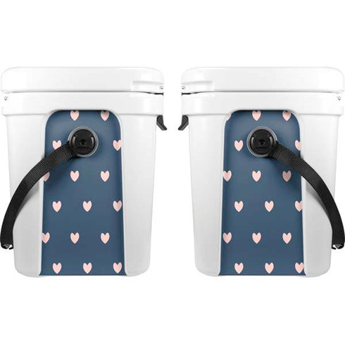 Blue and Pink Hearts YETI Roadie 24 Hard Cooler Skin