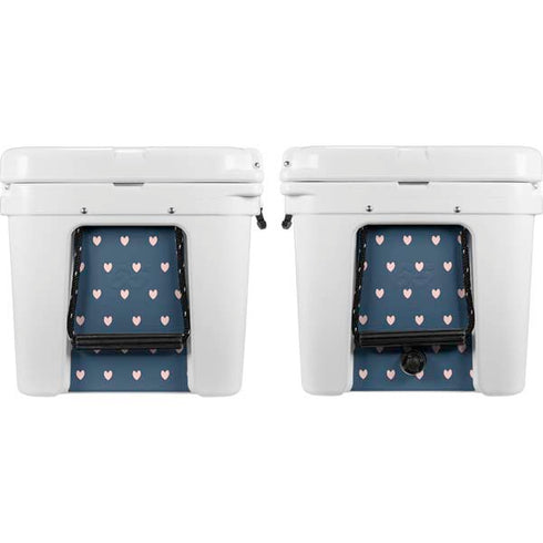 Blue and Pink Hearts YETI Tundra 65 Hard Cooler Skin