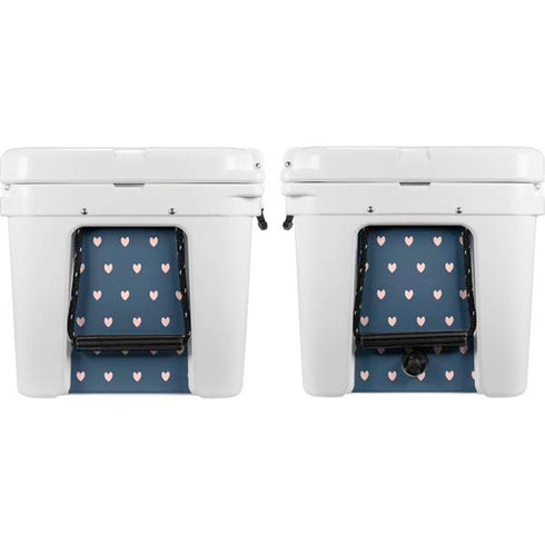 Blue and Pink Hearts YETI Tundra 75 Hard Cooler Skin
