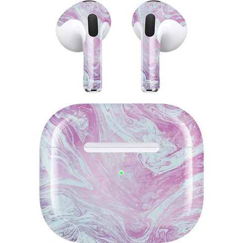 Blue and Purple Marble Apple AirPods (3rd Gen 2021) Skin