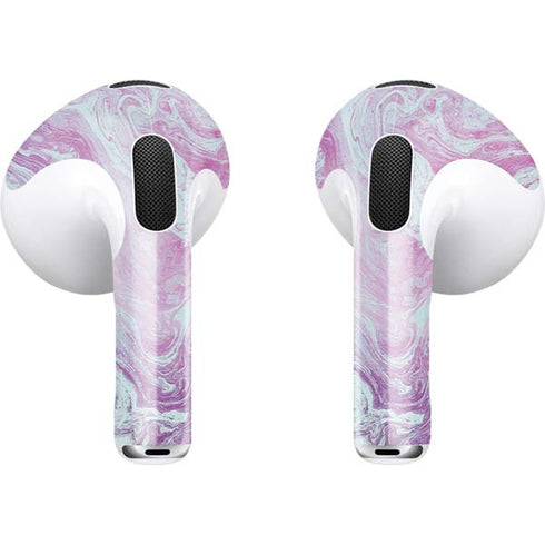 Blue and Purple Marble Apple AirPods (3rd Gen 2021) Skin