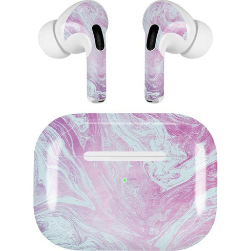 Blue and Purple Marble Apple AirPods Pro Skin
