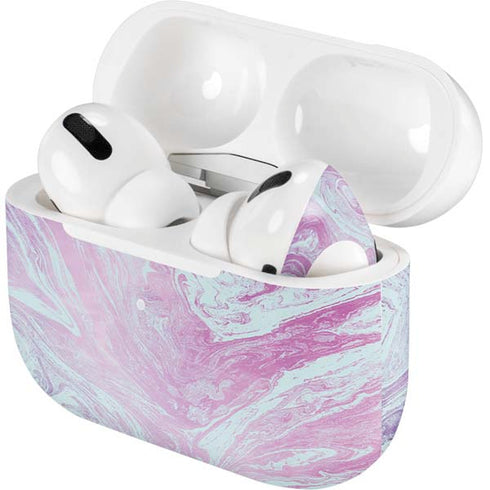 Blue and Purple Marble Apple AirPods Pro Skin