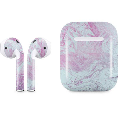 Blue and Purple Marble Apple AirPods Skin